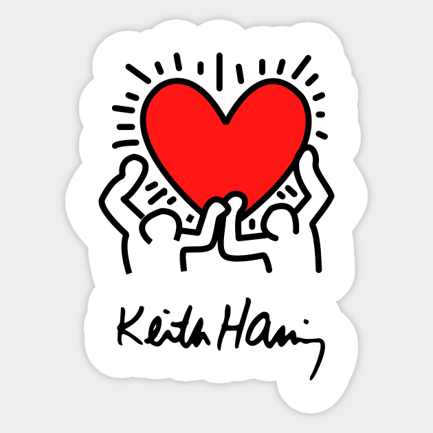 keith pain haring 2 Sticker by Kieranstores@hotmail.com